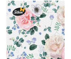 Silken Stalo servetėlės Decor Rožės 33x33cm, 2 sluoksniai 16vnt