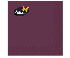 Silken Stalo servetėlės vienspalvės BORDO 33x33cm, 20vnt