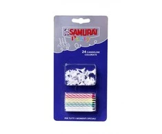 Gimtadienio žvakutės Samurai 24 vnt