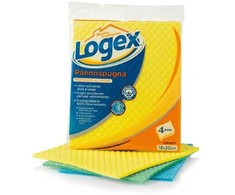 Sisma Šluostės - kempinės LOGEX drėgnos 4vnt