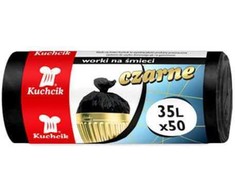 Šiukšlių maišai Kuchcik juodi 7 mikronų, 35L, 50vnt