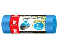 Šiukšlių maišai Kuchcik mėlyni 13 mikronų, 35L, 20vnt