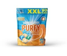 Skalbimo kapsulės PURFY XXL 60vnt x 19g