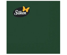 Silken Stalo servetėlės ŽALIA, 33*33, 3 sluoksniai, 20vnt