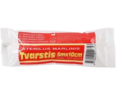 Sterilus marlinis tvarstis 5m x 10cm
