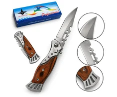 Sulankstomas kišeninis peiliukas rudas 16cm 4984-1