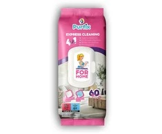 Drėgnos servetėlės įvairiems paviršiams Purfix 60vnt