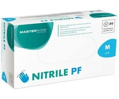 Vienkartinės nitrilinės pirštinės Master Glove M dydis, mėlynos spalvos 100vnt