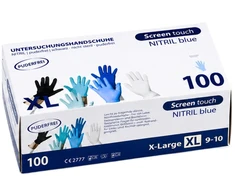 Vienkartinės nitrilinės pirštinės TOPGLOVE XL dydis, mėlynos spalvos 100vnt