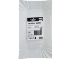 Vienkartinės popierinės lėkštės CLARINA 14x25cm, 50vnt