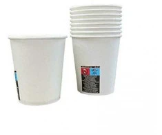 Bikuva.lt Vienkartiniai popieriniai puodeliai - stiklinės baltos spalvos 230ml, 50vnt