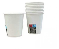 Vienkartiniai popieriniai puodeliai - stiklinės baltos spalvos 230ml, 50vnt