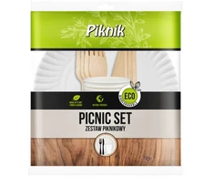 Vienkartinių indų ir įrankių komplektas 4 asmenims Piknik