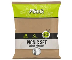 Vienkartinių indų ir įrankių komplektas 4 asmenims Piknik Eco