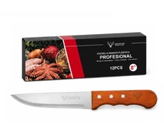 Virtuvinis peilis su medine rankena 8'' 32cm
