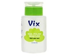 VIX nagų lako valiklis ALOE be acetono, su pompa 180ml