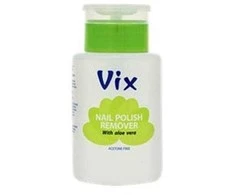 VIX nagų lako valiklis ALOE be acetono, su pompa 180ml