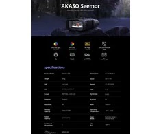 „Akaso“ – „Seemor 4K“ naktinio matymo žiūronai – šunų vedžiojimui vėlyvą naktį