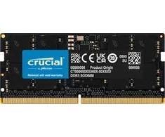 Nešiojamo kompiuterio atmintis PC atmintis Crucial Atmintis DDR5 SODIMM 16GB / 4800 CL40 (16Gbit)