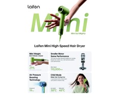 LAIFEN HAIR DRYER MINI Žalias 1HD31-S-EU-GR-001
