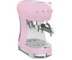 Kavos Aparatas - SMEG ECF02PKEU 15-Bar Pusiau automatinis Espresso Termoblokas 1.1L Rožinė
