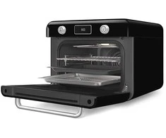 SMEG COF01BLEU juoda kombinuota stalinė garinė orkaitė