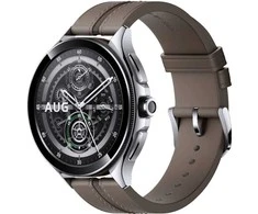 Išmanusis laikrodis Xiaomi Watch 2 Pro 4G LTE, Sidabrinės spalvos korpusas su rudos spalvos odiniu dirželiu
