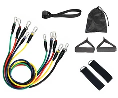 Exercise bands set of 5 resistance bands expander