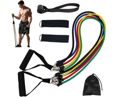 Exercise bands set of 5 resistance bands expander
