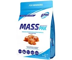 6PAK Nutrition Masių Pak 1000g - Sūdyto karamelės skonio gaineris
