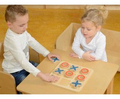 Masterkidz Medinė Žaidimų Lenta Kółko I Krzyżyk Loginių Žaidimų