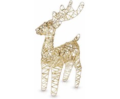 Apšviestas elnias LED 25 šviesų 34 cm - Kalėdų dekoracija
