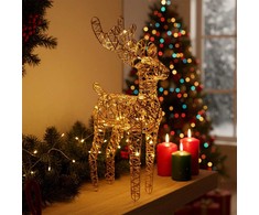 Apšviestas elnias LED dekoracija 37 cm