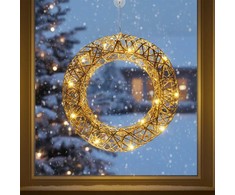 None Apšviestas kalėdų vainikas 30 cm su 20 LED