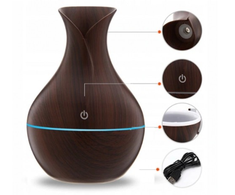 Oro drėkintuvas su aromaterapijos funkcija, RGB apšvietimu ir USB maitinimu, 200 ml