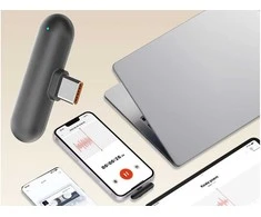 Ausinės 2 vnt. Belaidžių mikrofonų, skirtų „Iphone“ telefonui ir kompiuteriui su usb-c jungtimi