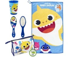 Baby Shark tualeto reikmenų krepšys su priedais