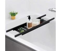 Bathroom Solutions Vonios Lentyna 68 cm Bambuko Medinė Juoda