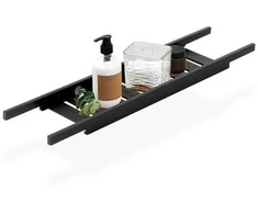 Bathroom Solutions Vonios Lentyna 68 cm Bambuko Medinė Juoda