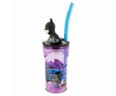 STOR Batman 3D puodelis - gertuvė su šiaudeliu, 360 ml