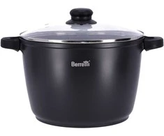 Berretti Ketaus Puodas 24x16.5cm su Stiklo Dangčiu