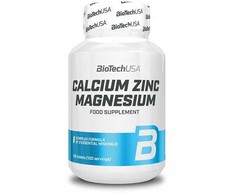 BioTech Kalcis Cinkas Magnis - 100 Tabletės