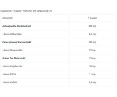 BioTech Maisto Papildas Ashwa+ 30 Kapsulių