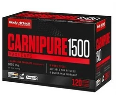 Body Attack Kapsulės Carnipure 1500 120vnt.