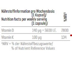 Body Attack Vitaminai D3+K2 120 kapsulių