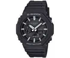 Casio G-SHOCK Vyrų Laikrodis GA-2100-1AER - Juodas, atsparus smūgiams