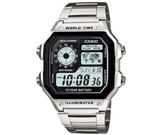 CASIO Laikrodis AE-1200WHD-1A Su Juodu Ciferblatu