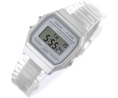 Casio Laikrodis F-91WS-7 Unisex Retro Vintage Baltas