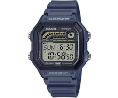 Casio laikrodis WS-1600H-2AVDF - vyrams, 100m atsparus vandeniui, mėlynas