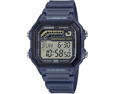 Casio laikrodis WS-1600H-2AVDF - vyrams, 100m atsparus vandeniui, mėlynas